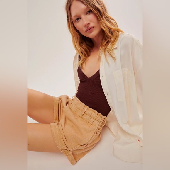 Free People Solar Flare Baja Short/Warm Sand - Picture 2 of 3